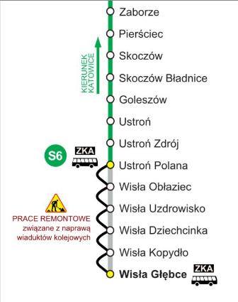 Przez 2 tygodnie do Wisły nie dojedziesz pociągiem! Przez 2 tygodnie do Wisły nie dojedziesz pociągiem!